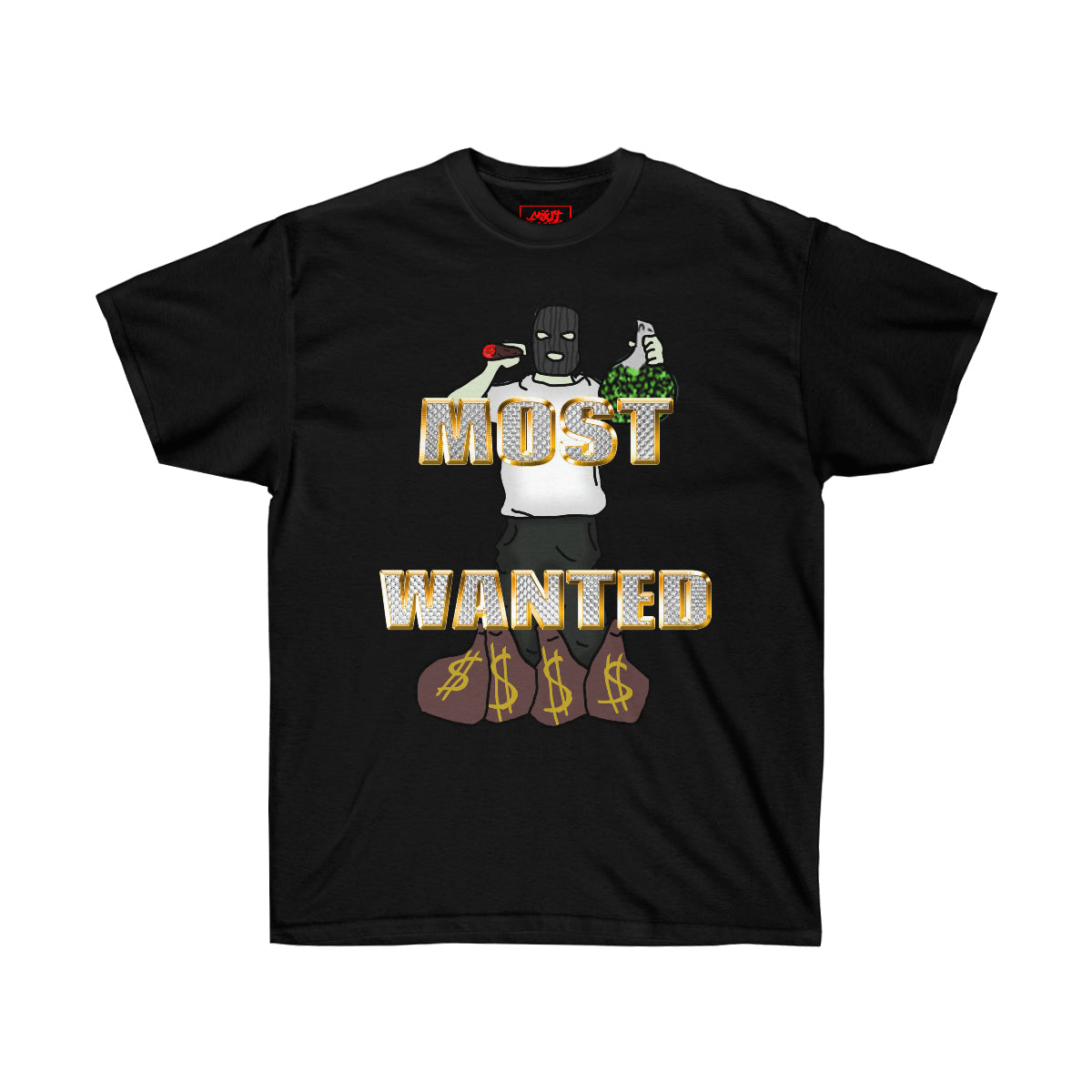 Most Wanted Logo tee